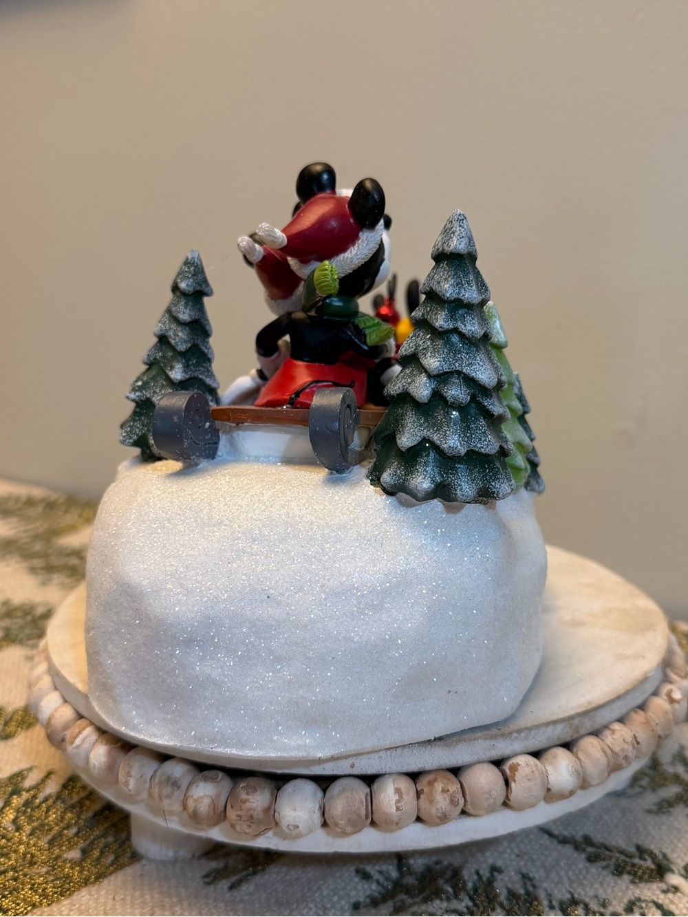 Mickey Minnie Pluto Sleigh Ride Christmas Village - Picture 2 of 10